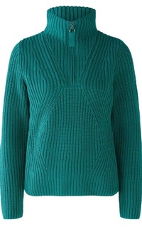 Style 80142 - Chunky zip neck sweater