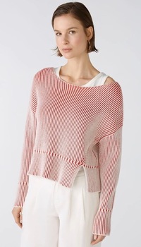 Style 86626 - Boxy vertical stripe sweater