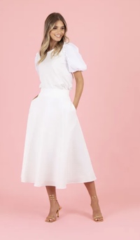 Style 1010/24 Luna Skirt WHITE