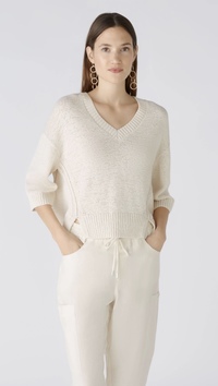 Style 87449 - V-neck cropped sweater