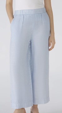 Style 88507 - Wide Leg Linen Culotte BLUE