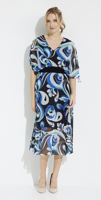Style 231041 - Abstract Print Chiffon dress