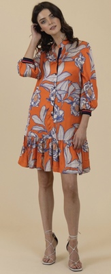 Style 7469/205 - Floral Print Flippy hem dress