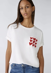 Style 86759 - T-shirt with heart motif pocket