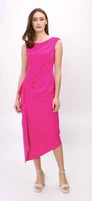 Style 242238 - Waterfall front dress ULTRA PINK